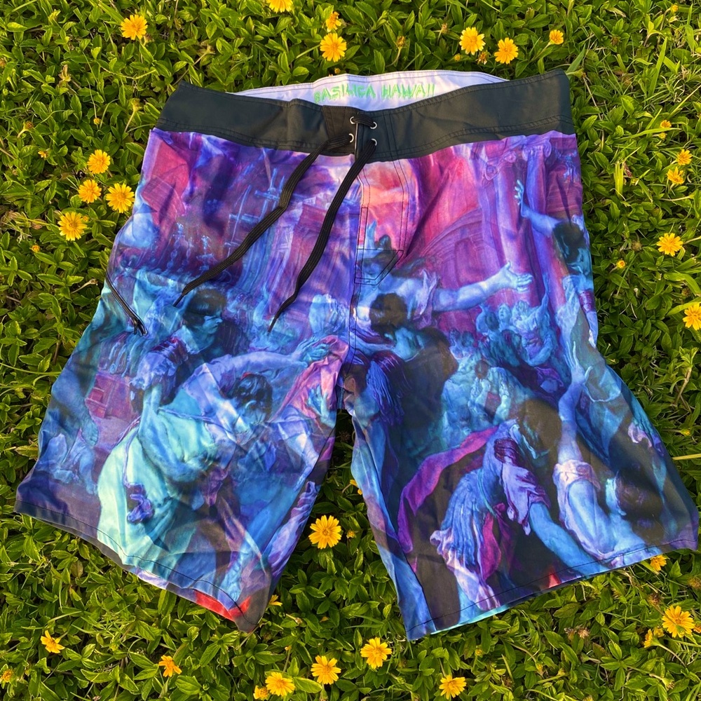 Basilica Hawaii Surf shorts on SALE
